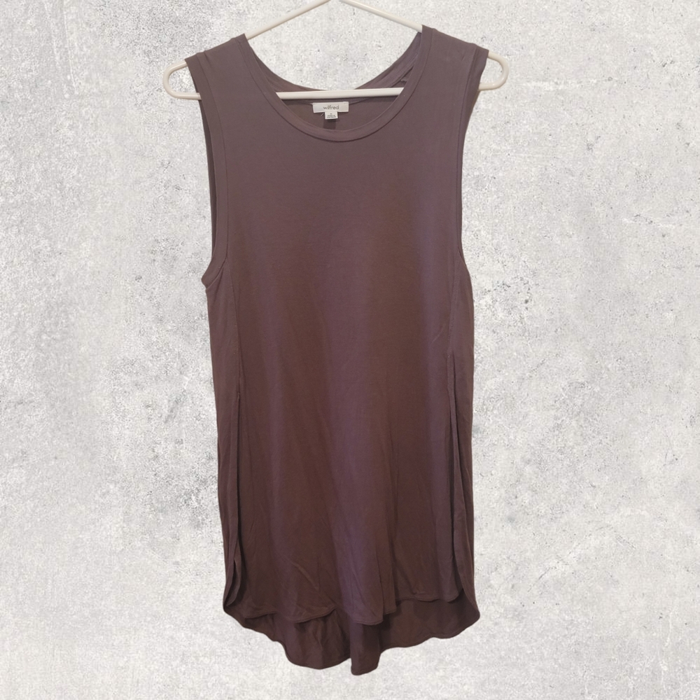 WILFRED - Burgundy Hi-Low Tank Top